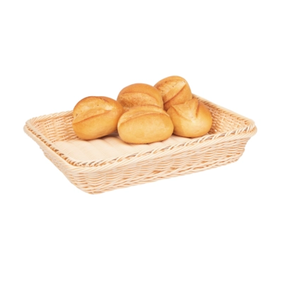 GN 2/3 Korb, 32.5 x 35.4 cm, H: 6.5 cm Polypropylen, hellbeige_2
