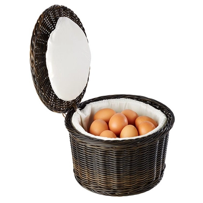 Eierkorb Profi Line,  Ø 26 cm, H: 17 cm,  Polypropylen, schwarz / braun_2