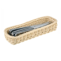 Besteckkorb Economic, 27 x 10 cm, H: 4.5 cm Polypropylen, hellbeige