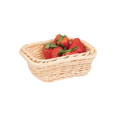 GN 1/6 Korb, 17.6 x 16.2 cm, H: 6.5 cm Polypropylen, hellbeige_1