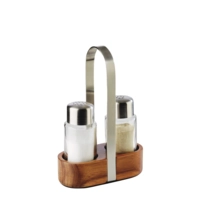 Wood Menage Pfeffer-und Salz Menage,11.5 x 5.5cm 