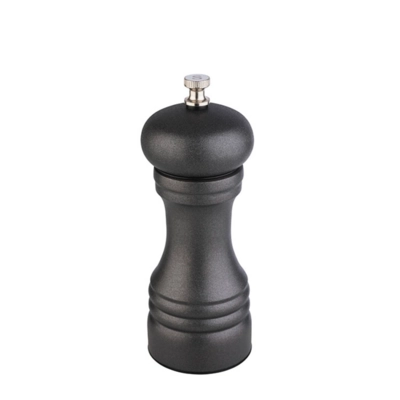 Gunmetal Salzmühle, Edelstahl dunkelgrau, Ø 6 cm, H: 15.5 cm_1