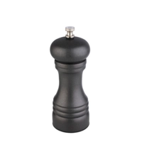 Gunmetal Salzmühle, Edelstahl dunkelgrau, Ø 6 cm, H: 15.5 cm