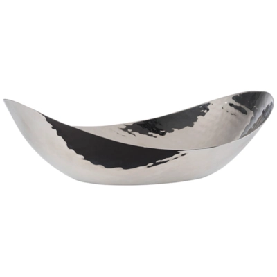 Schale gehämmert CNS, 24 x 16.5 cm, H: 7 cm, 0.45l _1