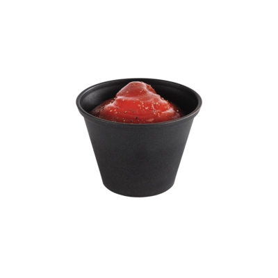 Dipschälchen, Ø 6 cm, H: 4.5 cm, 60 ml, schwarz_2