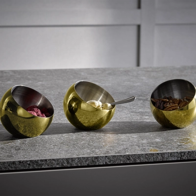 Schale Sphere gold, Ø 8 cm, H: 7 cm, 0.1l _2