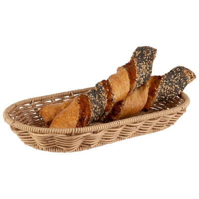 Cove Corbeille oval, 28 x 16 cm, H: 4 cm polypropylène, beige_2