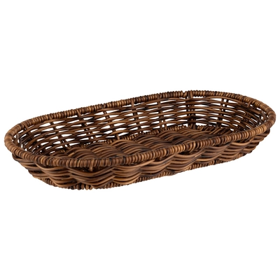 Cove Corbeille oval, 28 x 16 cm, H: 4 cm polypropylène, brun_1