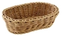 Korb klein oval, 19 x 12 cm, H: 6 cm Polypropylen, beige