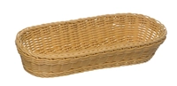 Baguette-Korb oval, 28 x 16 cm, H: 8 cm Polypropylen, hellbeige_1