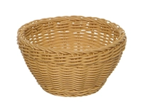 Korb rund, Ø 20 cm, H: 8 cm Polypropylen, beige_1