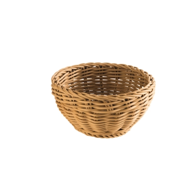 Korb rund, Ø 16 cm, H: 8 cm Polypropylen, beige_1