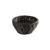 Korb rund, Ø 16 cm, H: 8 cm Polypropylen, schwarz Polypropylen, schwarz
