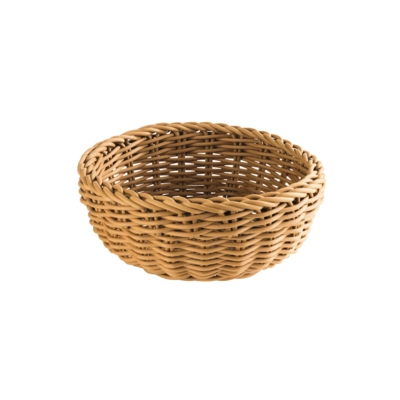 Korb rund, Ø 20 cm, H: 8 cm Polypropylen, beige_1