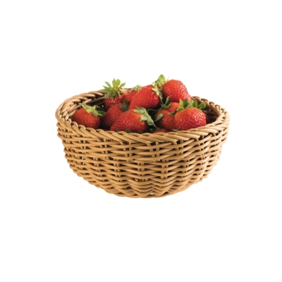 Korb rund, Ø 20 cm, H: 8 cm Polypropylen, beige_2