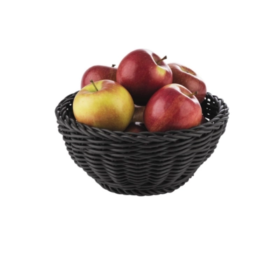 Korb rund, Ø 20 cm, H: 8 cm Polypropylen, schwarz_2