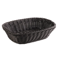 Korb rechteckig, 26.5 x 19 cm, H: 7 cm Polypropylen, schwarz