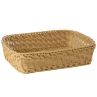 Korb rechteckig, 40 x 30 cm, H: 10 cm Polypropylen, hellbeige Polypropylen, hellbeige