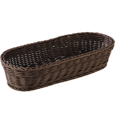 Baguette-Corbeille ovale 40 x 16 cm, H: 8 cm, brun _1