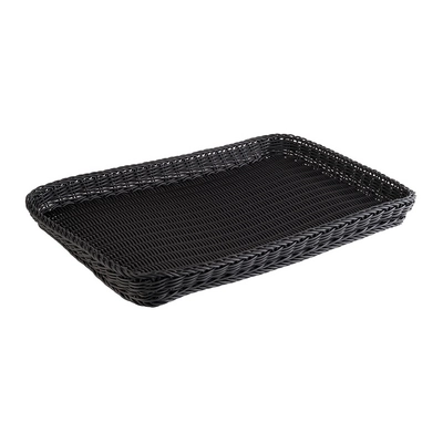Korb Profi Line, 60 x 40 cm, H: 5 cm,  Polyproylen, schwarz_1