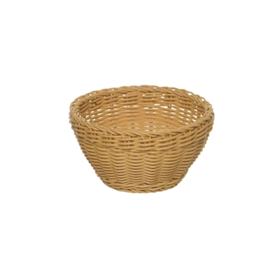 Korb rund, Ø 16 cm, H: 8 cm Polypropylen, hellbeige_1