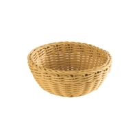 Korb rund, Ø 20 cm, H: 8 cm Polypropylen, hellbeige