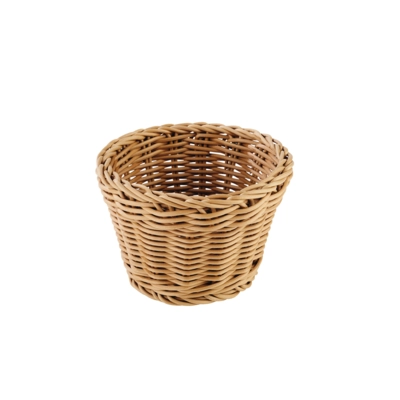 Korb rund, Ø 13 cm, H: 10 cm Polypropylen, beige_1