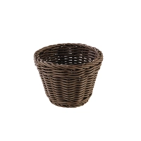 Korb rund, Ø 13 cm, H: 10 cm Polypropylen, braun
