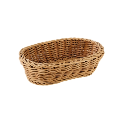Korb oval, 19 x 12 cm, H: 6 cm Polypropylen, beige_1