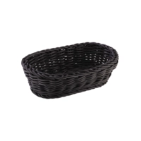 Korb oval, 19 x 12 cm, H: 6 cm Polypropylen, schwarz