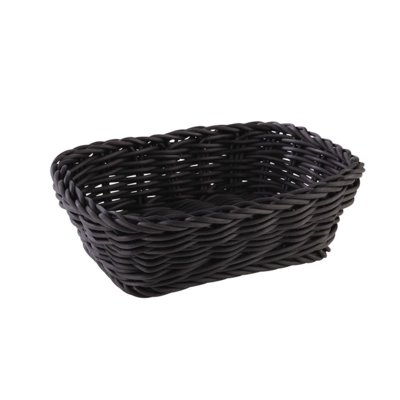 Korb rechteckig, 19 x 13 cm, H: 6 cm Polypropylen, schwarz_1