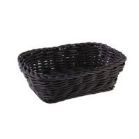 Korb rechteckig, 19 x 13 cm, H: 6 cm Polypropylen, schwarz