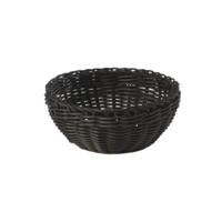 Korb rund, Ø 20 cm, H: 8 cm Polypropylen, schwarz