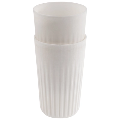 To go Gobelet réutilisable à emporter, 400 ml,  Ø 8.5 cm, H: 13,5 cm, blanc_2