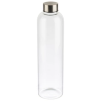 Trinkflasche Drehverschluss, Glas, 1000 ml, H: 285 mm, 70 mm Ø