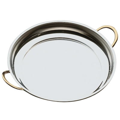 Servierpfanne, Ø 40 cm, H: 5 cm, 4.5l Edelstahl, 1 mm dick Edelstahl, 1 mm dick_1