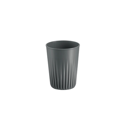 Mehrwegbecher, Togo, Ø 8.5 cm, H: 11 cm, 300 ml,  Polypropylen, anthrazit mit Stapelnocke_1
