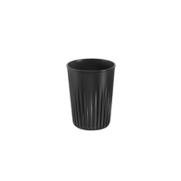 Mehrwegbecher, Togo, Ø 8.5 cm, H: 11 cm, 300 ml,  Polypropylen, schwarz mit Stapelnocke