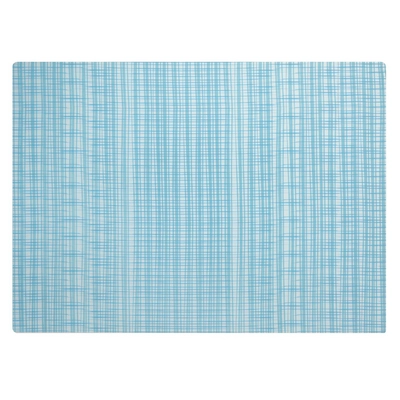 Set de table Velma, silicone, 45 x 33 cm,  bleu clair, à carreaux_1