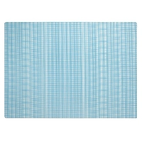 Set de table Velma, silicone, 45 x 33 cm,  bleu clair, à carreaux