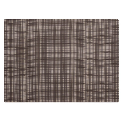 Set de table Velma, silicone, 45 x 33 cm,  brun clair, à carreaux_1