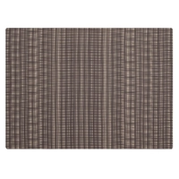 Set de table Velma, silicone, 45 x 33 cm,  brun clair, à carreaux