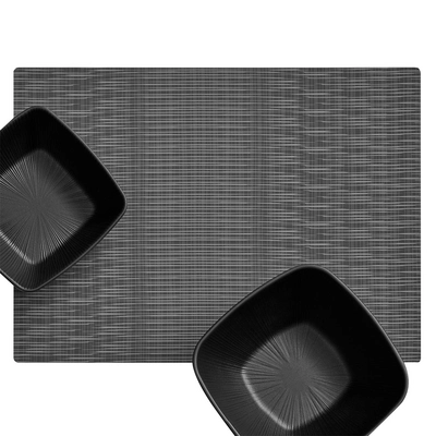 Set de table Velma, silicone, 45 x 33 cm, gris _2