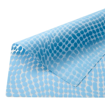 Set de table Velma, silicone, 45 x 33 cm,  bleu clair, à pois_3