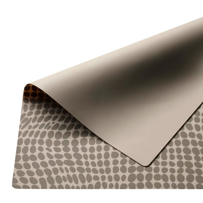 Set de table Velma, silicone, 45 x 33 cm,  brun clair, à pois_3