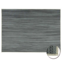 Set de table Tao,gris-bleu, PVC,ruban fin,45 x33cm 
