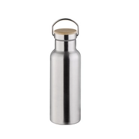 Trinkflasche Drehverschluss, Edelstahl, 0.5 l,  doppelwandig