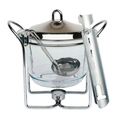 Feuerzangenbowle, Servierschale mit Stövchen, H: 28 cm, 4.0l_1