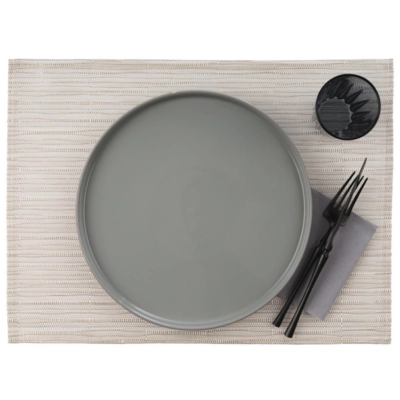 Tischset natur weiss Schmalband, PVC, 45 x 33 cm _2
