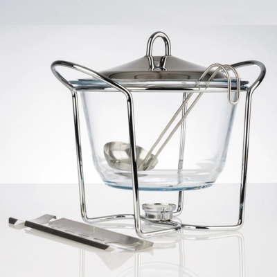 Feuerzangenbowle, Servierschale mit Stövchen, H: 28 cm, 4.0l_2